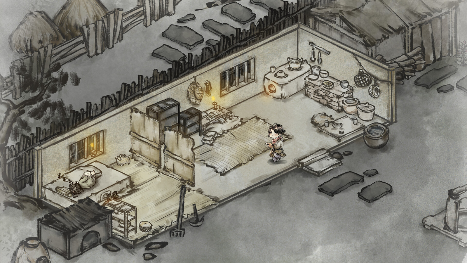 模拟经营游戏《汉尘.腐草为萤》Steam页面上线 第二季度发售