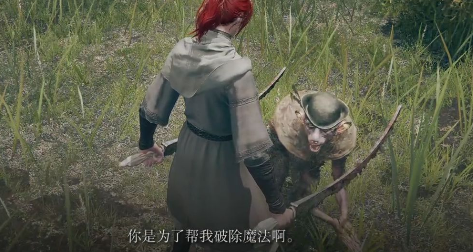 《艾尔登法环》在草丛说话的人位置分享