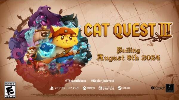 人气猫咪RPG《猫咪斗恶龙3》新预告公布8月8日正式发售