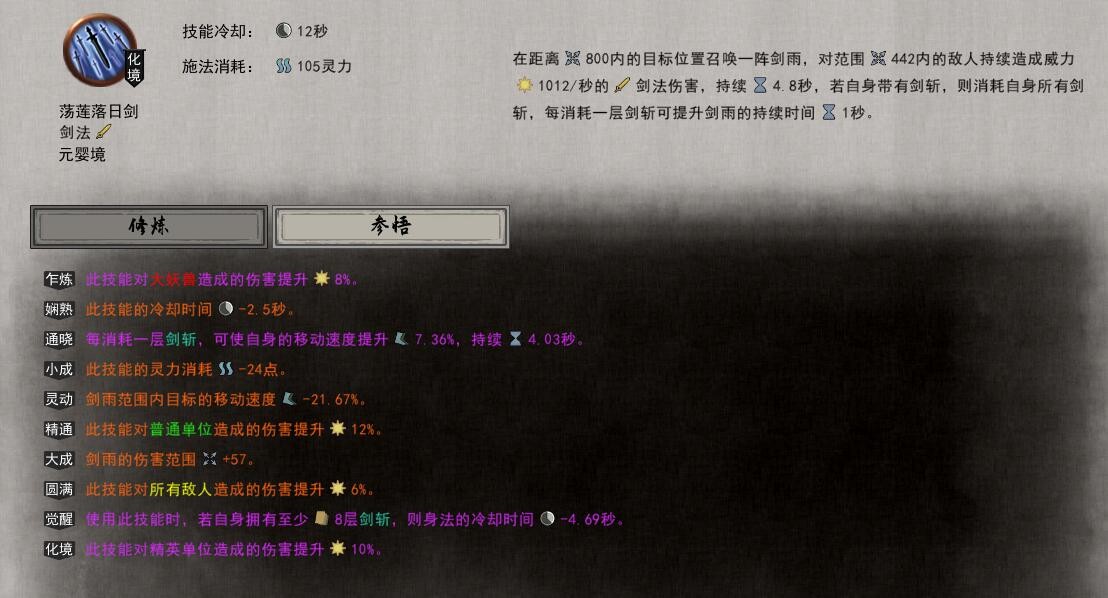 鬼谷八荒元婴万剑流技能词缀选什么好