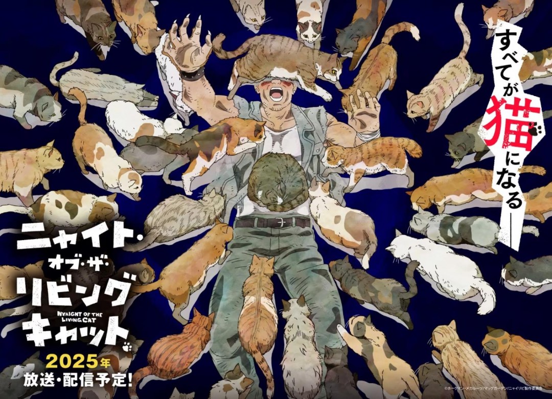 漫改动画《活尸猫之夜》最新预告公布 2025年7月开播
