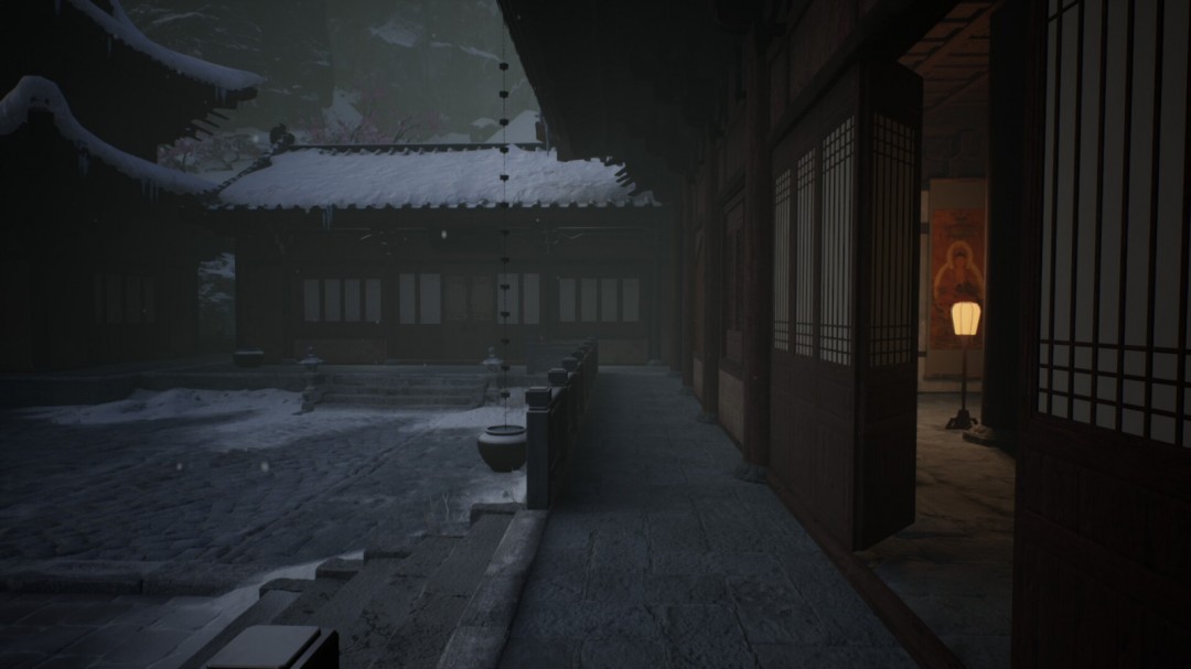 国产古风游戏《火起雪中寺》发售 有美女姐姐哟